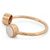 NEUER GINETTE NY TOI ET MOI RING T54 CABOCHON MUTTERPERLE 18K GELBGOLD Golden - Ansicht 3