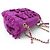 NUOVA BORSA A MANO CHANEL AS0974 TWEED LOGO GIGANTE RETTANGOLARE VIOLA - vista 4