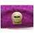 NUOVA BORSA A MANO CHANEL AS0974 TWEED LOGO GIGANTE RETTANGOLARE VIOLA - vista 9