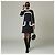 Completo Chanel Abito e Giacca in Tweed Nero e Blu Navy - vista 6