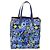 Prada Floreal Tote Printed Tessuto Large Blue - view 2