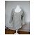 Vintage Yves Saint Laurent gestreifter Wollpullover 36/S Marinebeige Weiß
