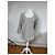 Vintage Yves Saint Laurent gestreifter Wollpullover 36/S Marinebeige Weiß - Ansicht 15