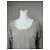 Vintage Yves Saint Laurent gestreifter Wollpullover 36/S Marinebeige Weiß - Ansicht 9