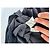 Abito vintage in cotone e pelle Courreges 36/S nero Grigio antracite - vista 13