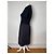 Abito vintage in cotone e pelle Courreges 36/S nero Grigio antracite - vista 2