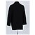 The Kooples Abrigo de lana negro - vista 6