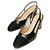 Sandalias Chanel de piel negra Negro