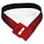 Ceinture Yves Saint Laurent Rouge en Cuir Vernis  - vue 1