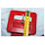 Ceinture Yves Saint Laurent Rouge en Cuir Vernis  - vue 10