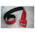 Ceinture Yves Saint Laurent Rouge en Cuir Vernis  - vue 3
