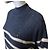 La petite française Pullover Der Kleine Stern Gestreift Blau Weiß Wolle Mohair - Ansicht 2