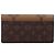 Cartera larga Sarah Reverse Monograma Marrón Louis Vuitton Castaño - vista 2