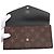 Cartera larga Sarah Reverse Monograma Marrón Louis Vuitton Castaño - vista 3