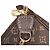 Pochette Mini Lin Bucket PM Monogram Marrone Louis Vuitton Marrone scuro - vista 5