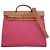 Hermès Borsa Herbag Zip 39 in Tela Rosa