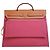 Hermès Borsa Herbag Zip 39 in Tela Rosa - vista 4