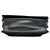 Clutch de caviar metálico preto CC entrelaçado com corrente e alça da Chanel - vista 3