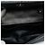 Clutch de caviar metálico preto CC entrelaçado com corrente e alça da Chanel - vista 4
