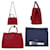 Borsa tote Prada in rosso Fuoco - vista 3