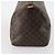 Borsa Keepall Louis Vuitton in tela Monogram 55 Marrone - vista 3