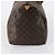 Borsa Keepall Louis Vuitton in tela Monogram 55 Marrone - vista 4