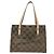 Borsa Gancini in vinile Salvatore Ferragamo Marrone