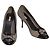 Miu Miu Wildleder Pumps mit Schleife – Grau mit schwarzer Lackspitze Größe 39,5