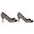 Miu Miu Wildleder Pumps mit Schleife – Grau mit schwarzer Lackspitze Größe 39,5 - Ansicht 2
