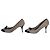 Miu Miu Wildleder Pumps mit Schleife – Grau mit schwarzer Lackspitze Größe 39,5 - Ansicht 3