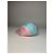 Vintage Courreges Polyester SnapBack Türkis Pink - Ansicht 7