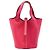 Hermès Picotin 18 in pelle Taurillon Clemence, borsa a secchiello con lucchetto, Rosa Estrema x Rosso Cooox, Rosa Messico