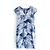 Vestido mini de seda con estampado de cielo fruncido Chanel Primavera 2018 Azul