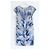 Vestido mini de seda con estampado de cielo fruncido Chanel Primavera 2018 Azul - vista 5