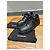 Sneakers in pelle nera Chanel 37 Nero - vista 6