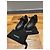 Sneakers in pelle nera Chanel 37 Nero - vista 8