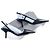 Giorgio Armani Slingback eleganti in pelle nera 38 Nero