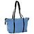 Prada Vintage Zip Tote Tessuto Mittel Blau