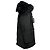 Abrigo parka con capucha negra Dsquared2 2011 con piel Negro - vista 2