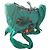 Borsa Maliparmi verde in acrilico con pietre