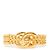 Pulsera Chanel 1996 Maxi CC Turnlock Doble Cadena Dorada Talla M Dorado