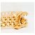 Pulsera Chanel 1996 Maxi CC Turnlock Doble Cadena Dorada Talla M Dorado - vista 3