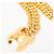Pulsera Chanel 1996 Maxi CC Turnlock Doble Cadena Dorada Talla M Dorado - vista 5