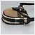 BOLSA MINI CROSSBODY BURBERRY BEGE NOVA CHECK COM FIVELA Preto Gold hardware - vista 3