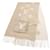 Louis Vuitton Echarpe Cold Reykjavik Scarf White Beige Leather Cashmere  ref.2588302