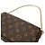 Louis Vuitton Monogram Geldbörse mit Kette Ivy Brown Braun - Ansicht 5