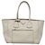 Bolso tote convertible Prada con bolsillo frontal en Vitello Daino Blanco