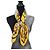 Gianni Versace Seidenschal mit abstraktem Muster Mehrfarben Gelb