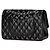 CHANEL Matelassé 25 Borsa a Spalla Doppia Nero - vista 2