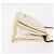 Wallet On Chain Cartera Chanel Full Flap en cadena de piel de cordero acolchada Blanco - vista 3